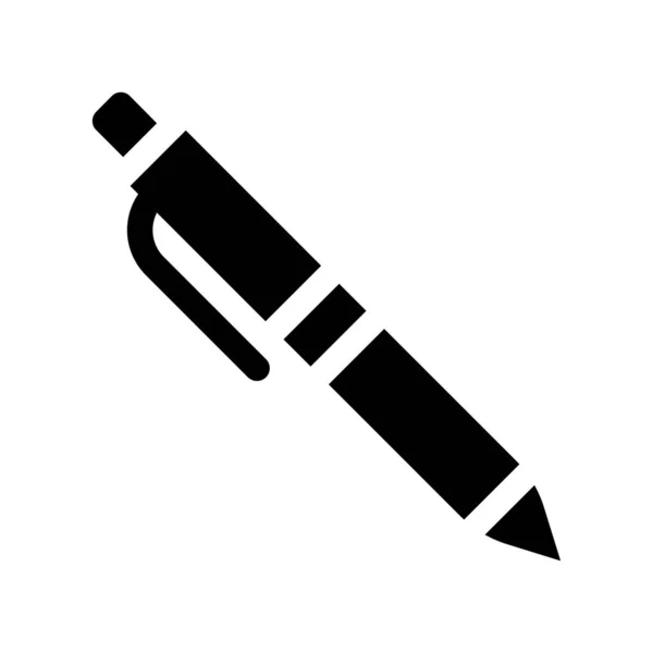 Bleistift Web Symbol Einfache Illustration — Stockvektor