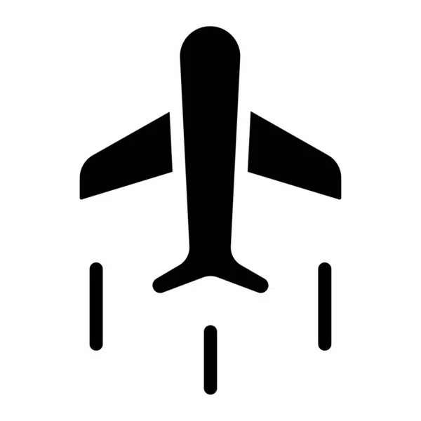 Icono Del Avión Ilustración Vectorial — Vector de stock