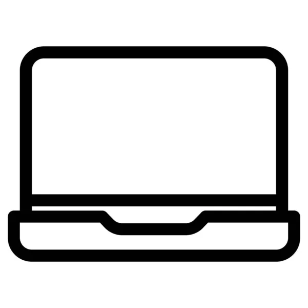 Laptop Computer Icon Vector Illustration — Stock Vector
