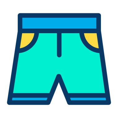 Kısa, minimalist vektör simgesi beyaz üzerine izole