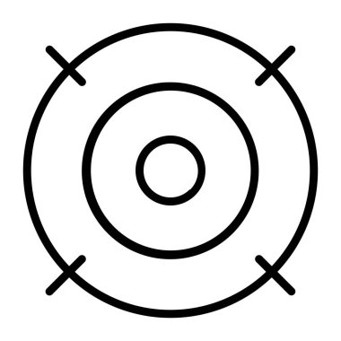 Strateji konsepti, beyaza izole edilmiş minimal vektör simgesi