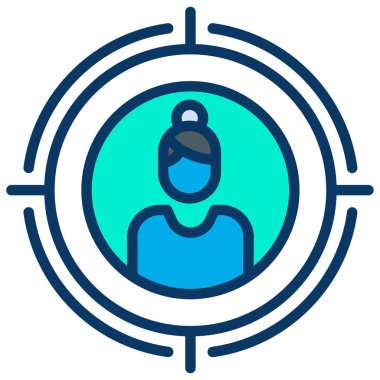 Hedef. Web simgesi basit illüstrasyon