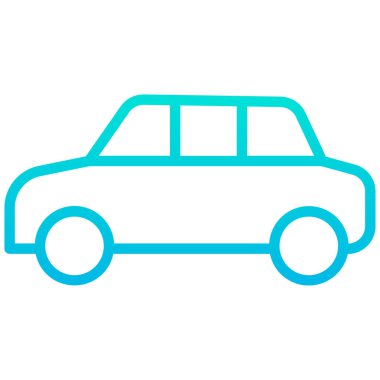 - Araba. Web simgesi basit illüstrasyon