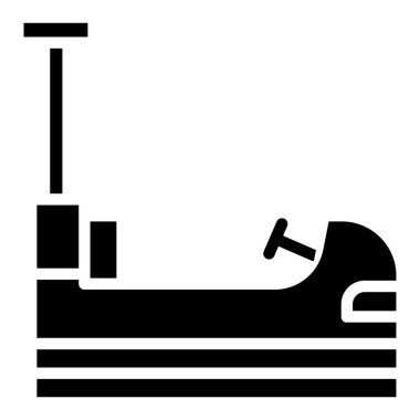 Koşu bandı. Web simgesi basit illüstrasyon