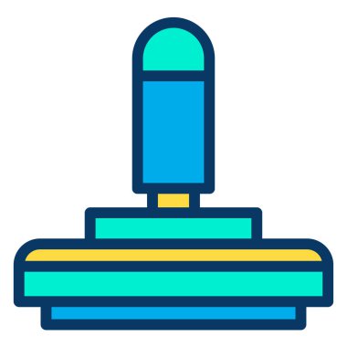 Beyaz arkaplanda izole edilmiş minimalist vektör simgesini damgala