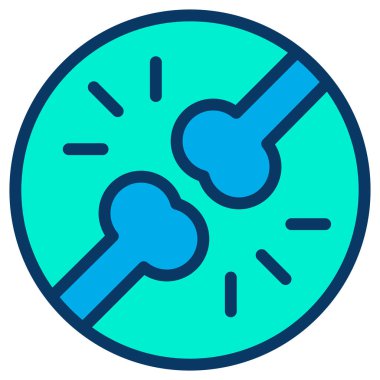 kemik ağı simgesi, vektör illüstrasyonu