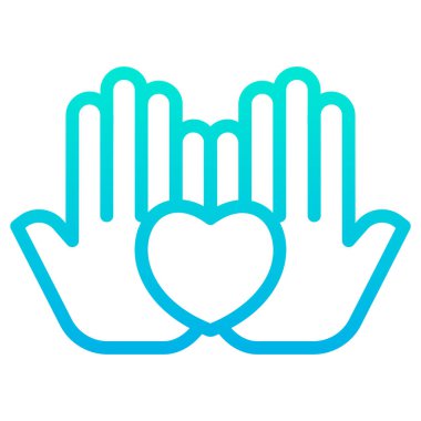 Kalp. Web simgesi basit illüstrasyon