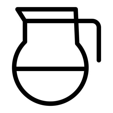 Sürahi. Web simgesi basit tasarım