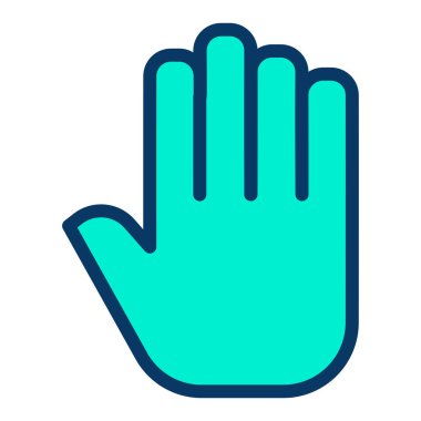 El imleci. Web simgesi basit illüstrasyon