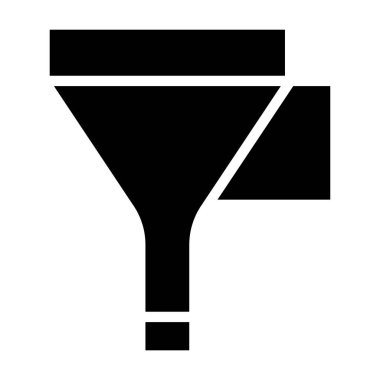 Basit filtre simgesi, vektör illüstrasyonu