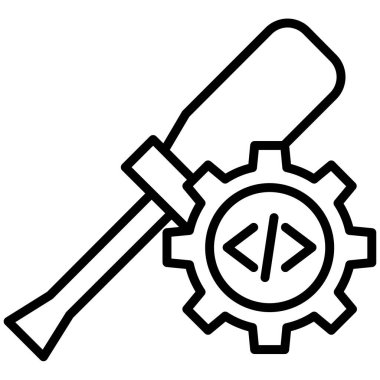 Web simgesi ayarlama, illüstrasyon vektör