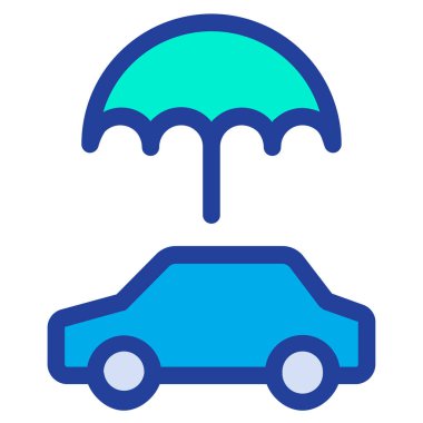 Sigorta arabası. Web simgesi