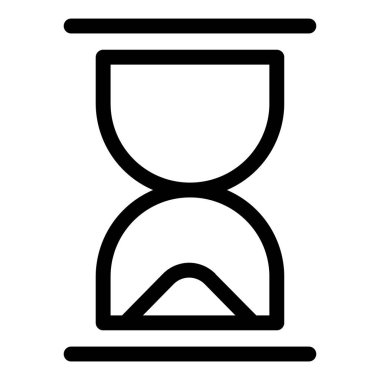 Kum Saati Web simgesi basit vektör çizimi