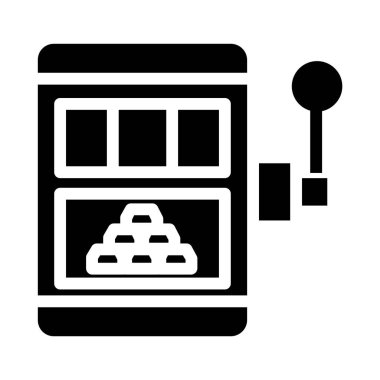 slot makinesi ikon vektör çizimi