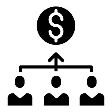 yönetim web simgesi basit illüstrasyon