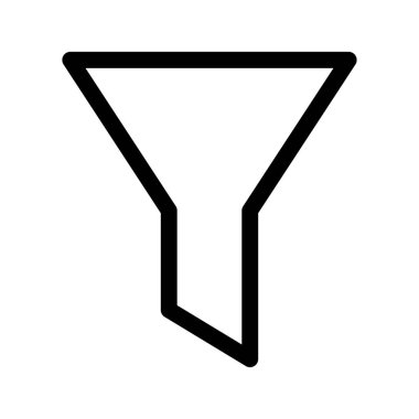 Basit filtre simgesi, vektör illüstrasyonu