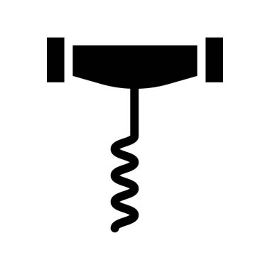 Tirbüşon simgesi vektör illüstrasyon grafik tasarımı