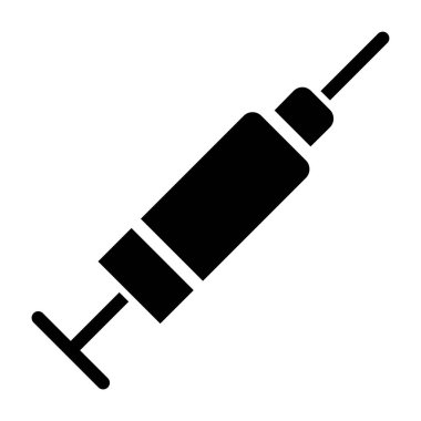 şırınga basit simgesi, vektör çizim