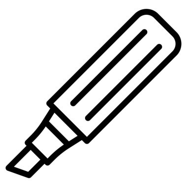 İşaretleyici web simgesi basit vektör illüstrasyonu