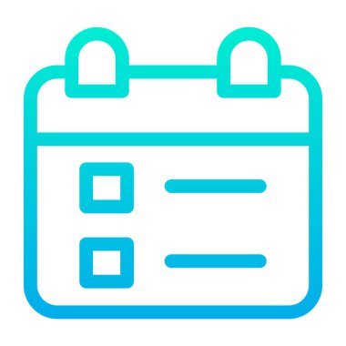 Takvim. Web simgesi basit illüstrasyon