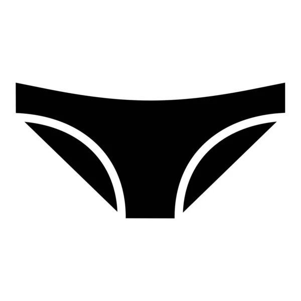 Underwear Simple Vector Icon White Background — Stock Vector