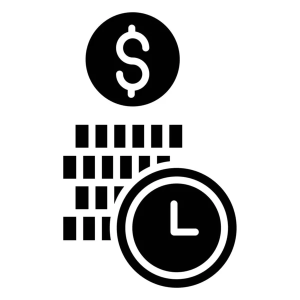 Money Cash Simple Vector Icon White Background — Stock Vector