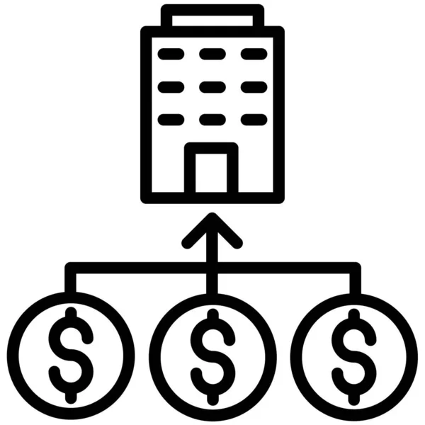 Conceito Negócio Vetor Ilustração Arte Simples — Vetor de Stock