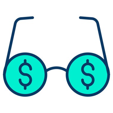 Para için. Web simgesi basit illüstrasyon