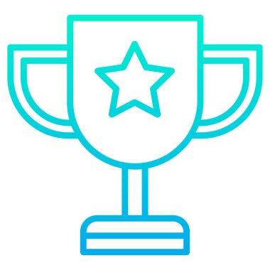 kupa ikonu vektör illüstrasyonu