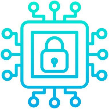 basit vektör illüstrasyonunu kilitle