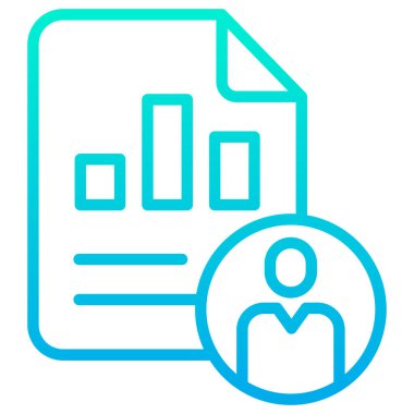 Rapor ver. Web simgesi basit illüstrasyon