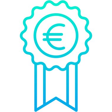 Avro para birimi kavramı basit sanat vektörü illüstrasyonu 