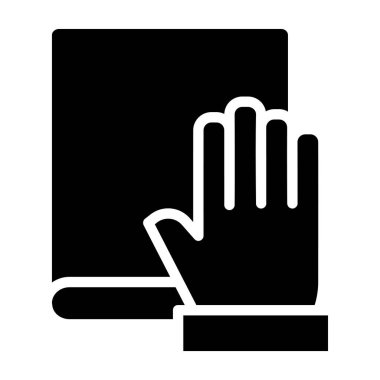 elele tutuşma dizüstü bilgisayar simgesi, vektör çizimi