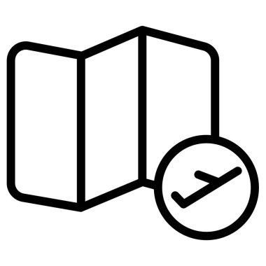 Harita uçuş web simgesi basit vektör illüstrasyonuName