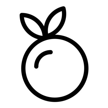 Turuncu meyve vektör illüstrasyonu