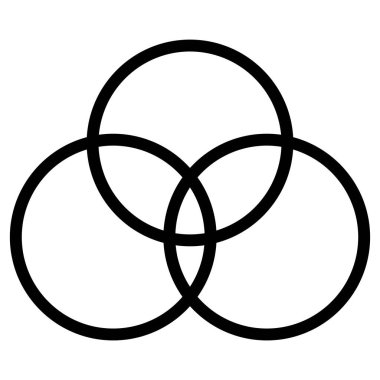 Yüzükler. Web simgesi vektör illüstrasyonu