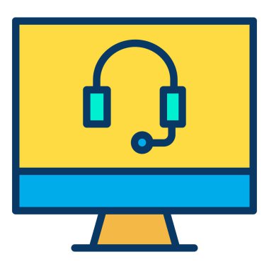 Basit simge, vektör illüstrasyonunu destekle