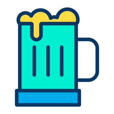 Bira kupa simge vektör çizim