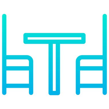 Tablo basit simgesi, vektör illüstrasyonu