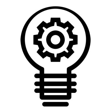 ampul vektör kabartması düz simge