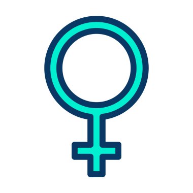 Cinsiyet simgesinin vektör illüstrasyonu