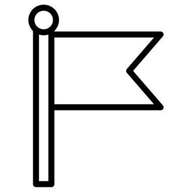 bayrak simgesi, vektör illüstrasyonu