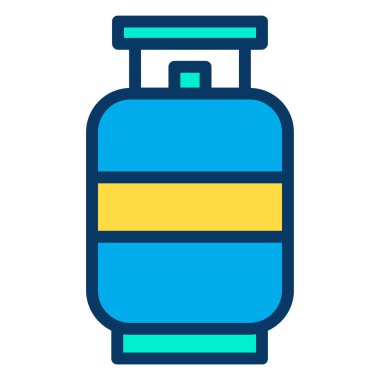 Beyaz arkaplanda basit gaz vektör resimleme