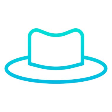 Basit şapka simgesi, vektör çizimi