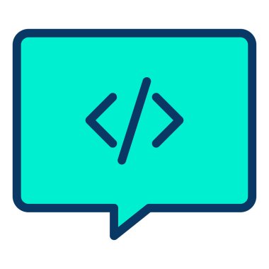 Sohbet kavramı basit sanat vektörü illüstrasyonu 