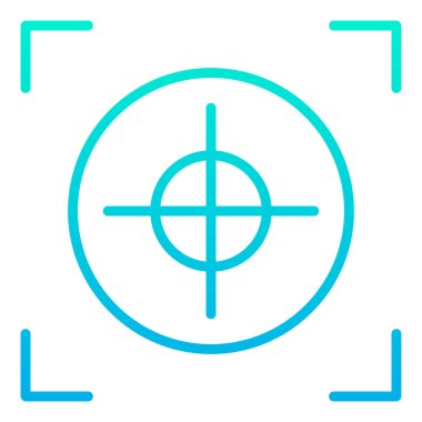 hedef simge vektör illüstrasyonu