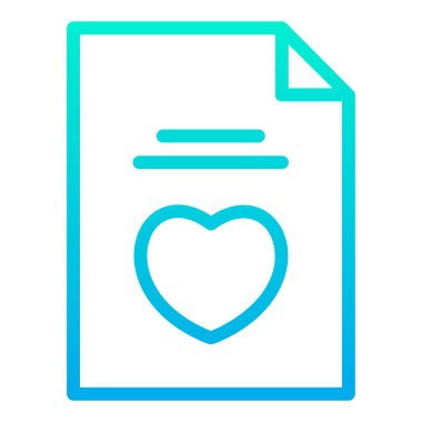 aşk harfi web simgesi basit vektör illüstrasyonu