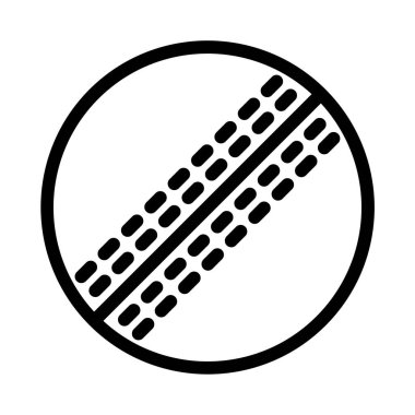 Topun minimalist vektör simgesi beyaz üzerine izole edilmiş