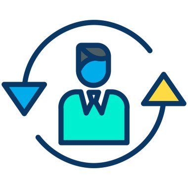 Basit kullanıcı arayüzü simgesi, vektör illüstrasyonu