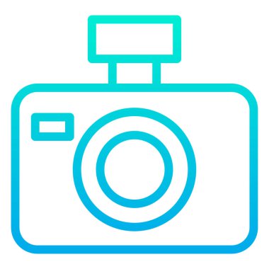 Kamera. Web simgesi basit illüstrasyon 